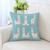 Cute Cartoon Alpaca Pillowcase Car Ornaments Office Living Room Sofa Home Pillowcase
