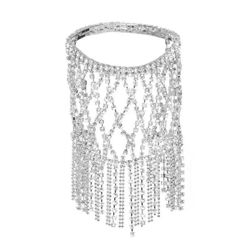 

Europe, America, Popular Jewelry Fashion Diamond Fringed Bracelet, Claw Chain Welding Source срібний
