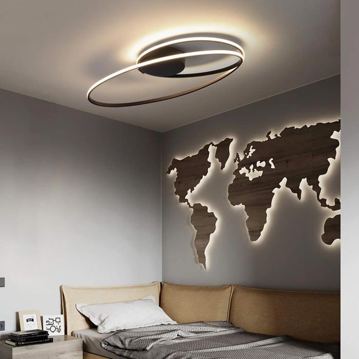 Plafonnier LED - NETTLIFE - Plafonnier 36W - 3000K blanc chaud - Ø60 cm