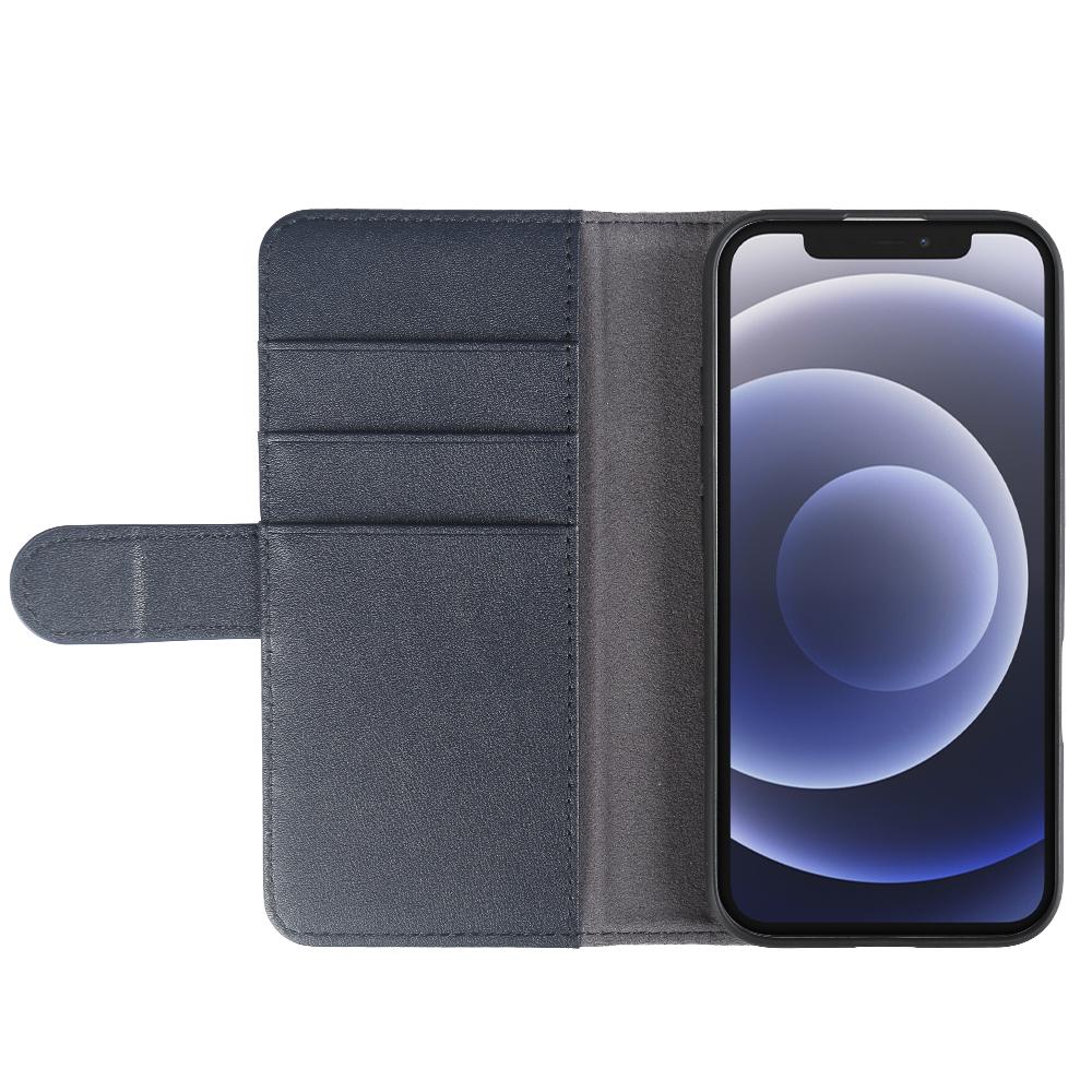 

For iPhone 12 Phone Cases Genuine Split Leather Wallet Mobile Cover Stand Light Brown