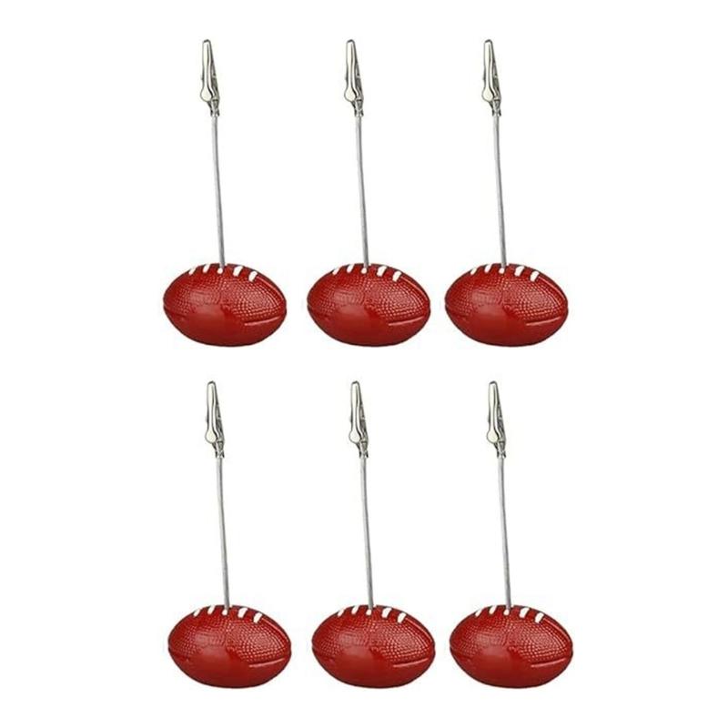 6Pcs Table Number Holders Resin Base Wedding Table Number Stands Picture Memos Note Photo Clip Holders for Weding Party