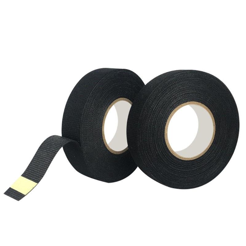 Wire Harness Automotive Cloth Tape Self-Adhesive Felt Cloth Electrical Tape Heat Resistant Harness Tape Easy to Use