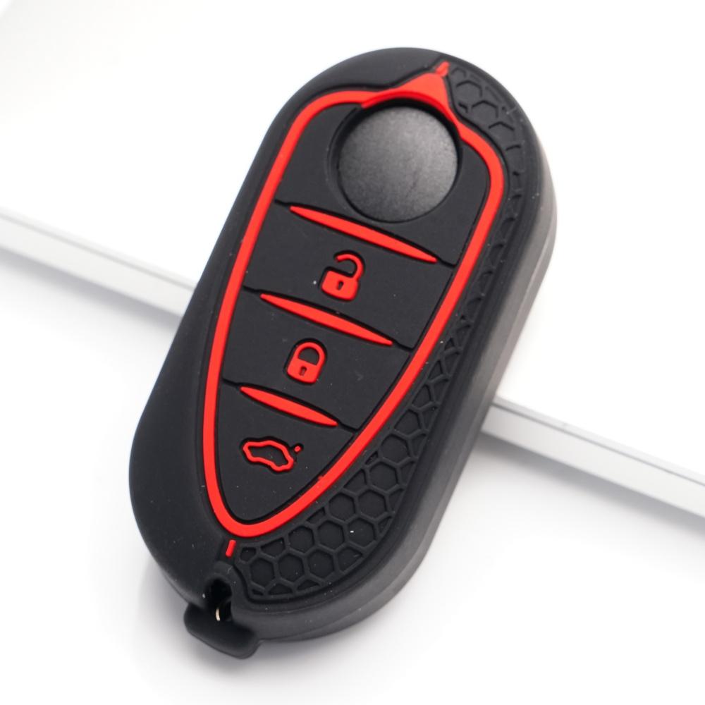 Key Fob Cover for Alfa Romeo Giulietta 4C Mito 159 GTO Anti-Scratch Guard Shockproof Protection Soft Grip Texture Responsive Button Touch