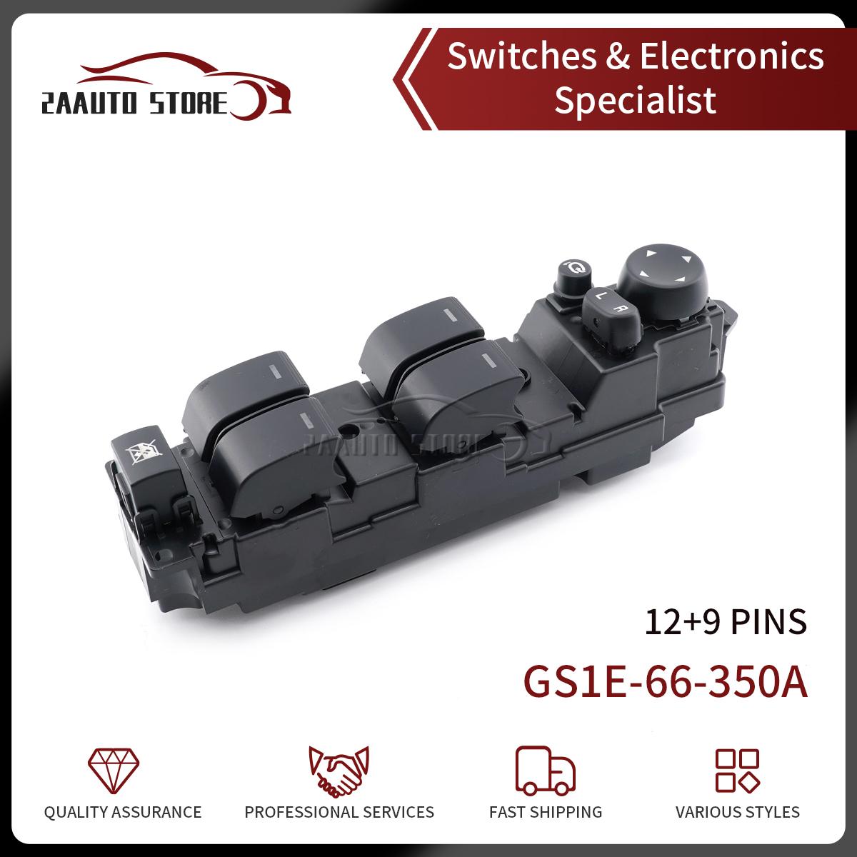 Car Window Master Switch Glass Lifter Button GS1E-66-350A For Mazda 6 2008 2009 2010 2011-2012 GS1E66350A Car Accessories GS1E-66-350A