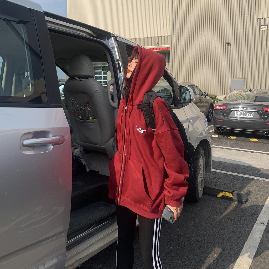 Women Long Sleeve Hooded O Neck Loose Pullovers Female Tops Solid Color Sweatshirts