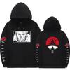 Mens Oversized Hooded Sweatshirt With Naruto Anime Print Fleece-Lined Streetwear Teens Fall Season
