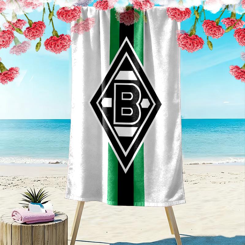 Asciugamano da Spiaggia con Stampa Borussia Mönchengladbach, Asciugamano Grande Morbido ad Asciugatura Rapida per Spiaggia Campeggio Nuoto