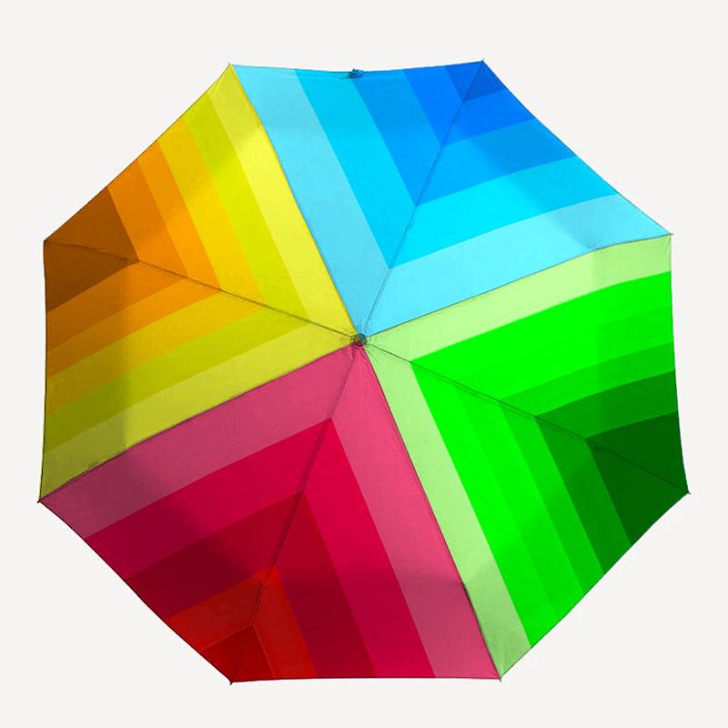 

1pc Colorful Pattern Auto-Fold Umbrella with One-Touch Open/Close - 8 Reinforced Ribs for Windproof Stability, yy251118224