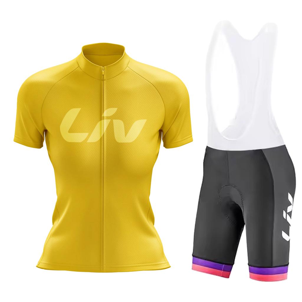 2026 LIV Summer  Breathable Cycling Suit Set Women's Road Cycling Sports Shirt Moisture Absorbing Cycling Jersey Cycling Bib Cycling Pants