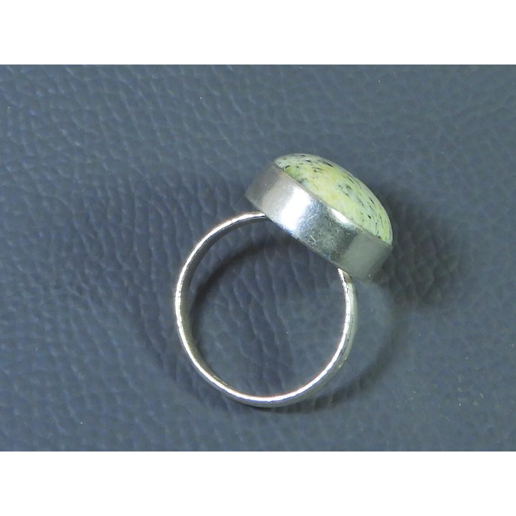 Natural K2 Jasper Solid 925 Sterling Silver Handmade Oval Ring Size US-9.5 MK-25
