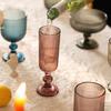 Premium Thickened Glass Goblet for Red Wine, Juice, Bar, or Wedding Decoration