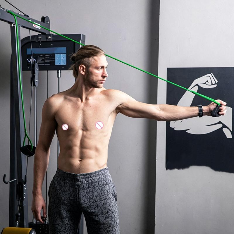 1Pcs Latex Stretch Training Gym Workouts Elastic Strap Rope Baseball Resistance Bands Baseball Swing Trainer