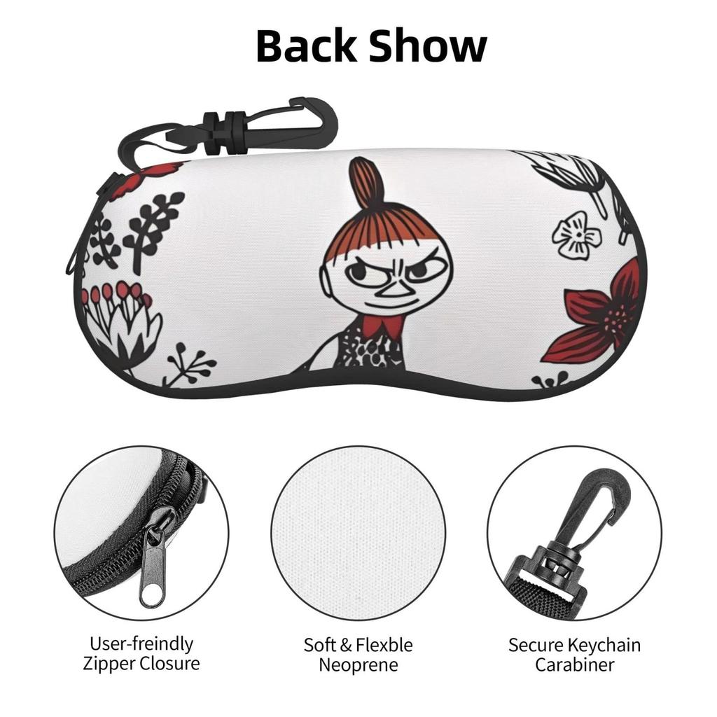 Moomin Little My Eyeglass Eyeglass Sunglasses Accessory Metal Accessory Birthday Gift [HTSW] Bag, Case, Protection, Storage, Hook, Portable, Soft,