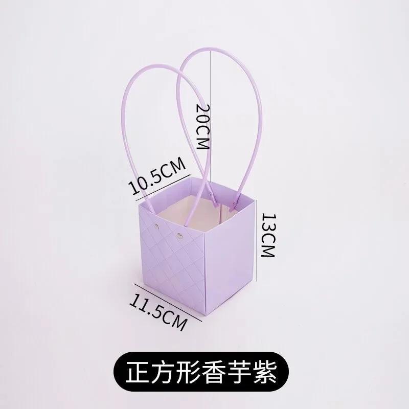 

Flower Wrapping Bag Floral Waterproof Kraft Paper Box Tote Bags Mother s Day Embossed Flat Styles 10pcs New Gift Bags Birthday 10pcs