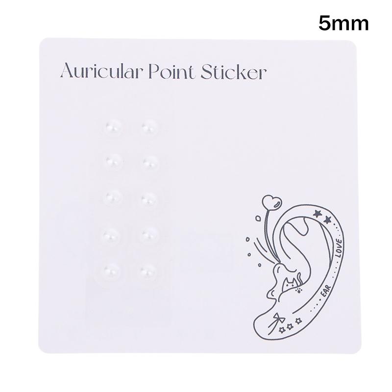 

Rhinestone Pearls Ear Point Stickers, Ear Pressure Stick, Acupuncture Auricular Ear Stickers, Massage, Fashion, 10 Pcs