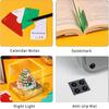 Time Piece Calendar, 3D Art Calendar Memo Pad 2025 Creative Desk Calendar with Light,Christmas Tree Rip Away Paper Carving Memo Pad Art Notepad