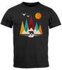 Mens T-Shirt Mountains Bear Nature Polygon Outdoor Print Unisex T-shirt