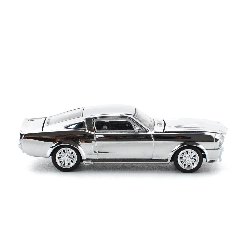 Genesis Company POP RACE Shelby Mustang GT500 Silver Chrome Finished Model PR640312 1/64
