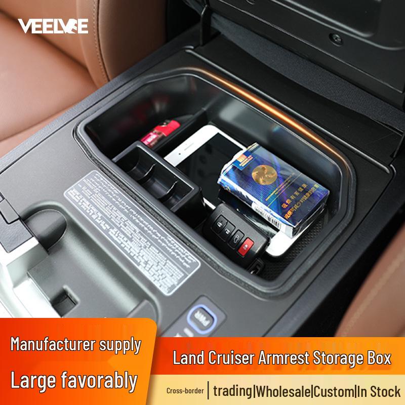 08-21 Land Cruiser Center Console Armrest Storage Organizer