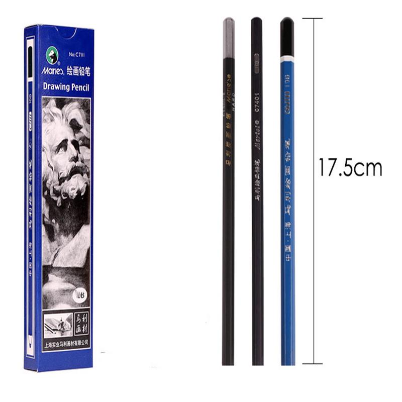 Artist Charcoal Sticks 24 PCS Professional Manga Sketch Drawing Charcoal Pencil Black//Pencil drawing sketch pencil without wood Whole Lead Core 4B