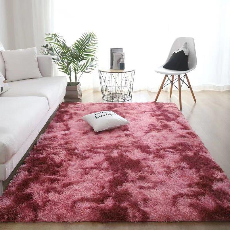 Nordic Style Living Room Carpet Sofa Coffee Table Blanket Fully Covered Non-slip Floor Mat Plush Floor Mat Household Bedroom Bedside Blanket