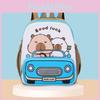 Kids School Bag With Cute Capybara Print And Flexible Shoulder Straps For Early Education