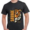 Savage Tiger T-Shirt Mens Womens Tees Top – Savage Tiger Graphic Tee, Casual Streetwear