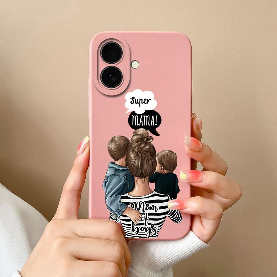 Aesthetic Phone Cover For Apple iPhone 16 Pro 16plus 16promax Fashion Cool Girl Boy Soft Liquid Silicone High Quality Super Shockproof For iPhone Capa