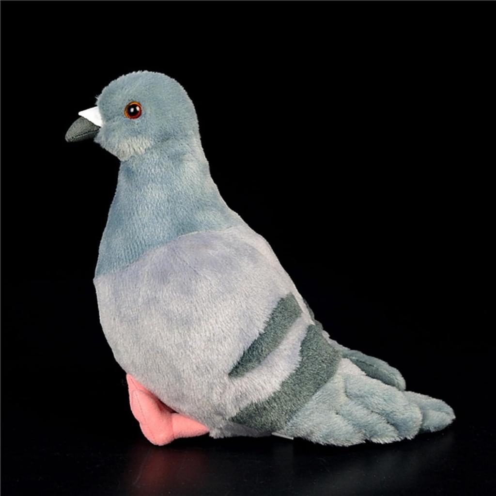 20cm Kawaii Simulated Gray Pigeon Plush Toy Cute Soft Stuffed Animals Plush Dove Bird Doll Collection Model Gifts Home Décor