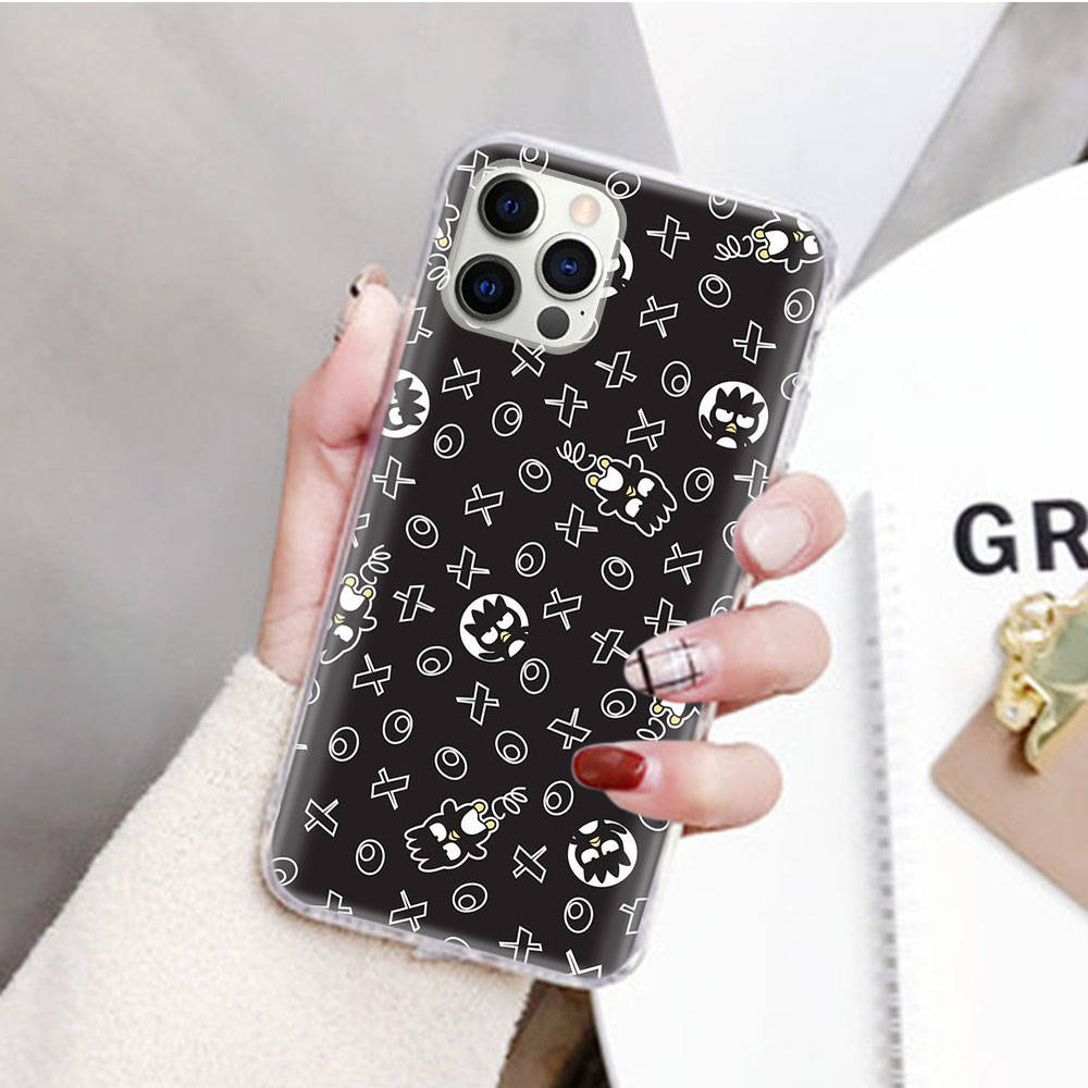 JZ14 Bad badtz-Maru Transparent Case for Samsung A04 A14 A23 M33 M53 Realme 10 9 C35 C55 VIVO Y02 X80 Infinix Hot 30 Note 11 Tecno Spark 8P Pro