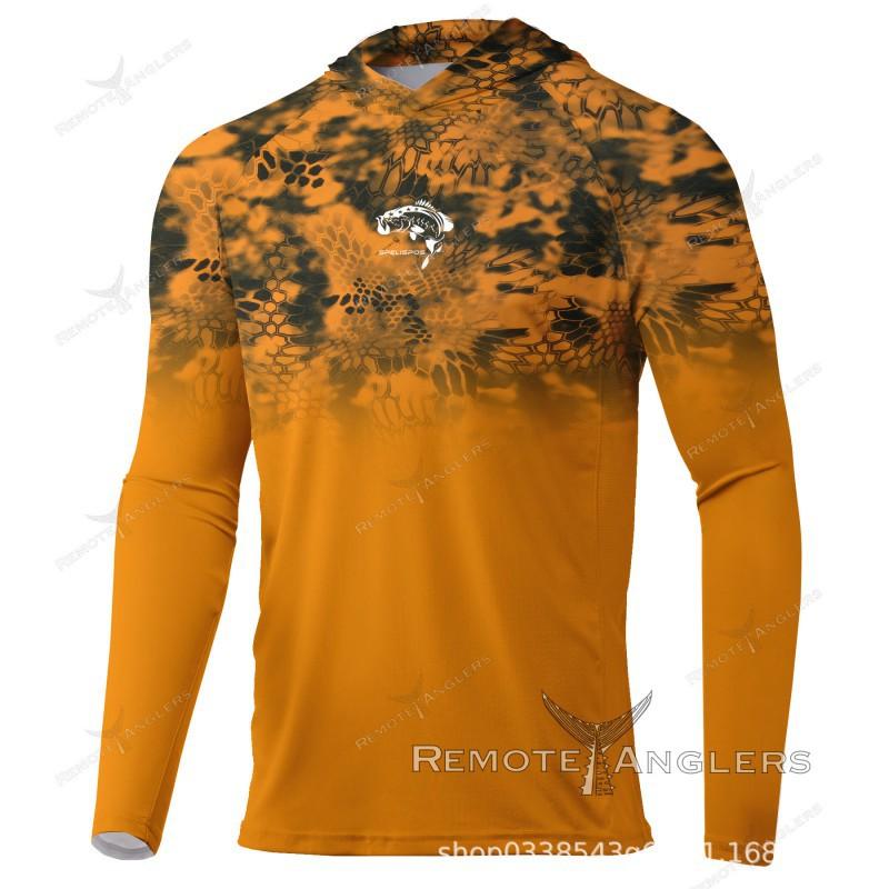 Fishing Shirts Men's Sunscreen Breathable Hooded Wear UV Protection
