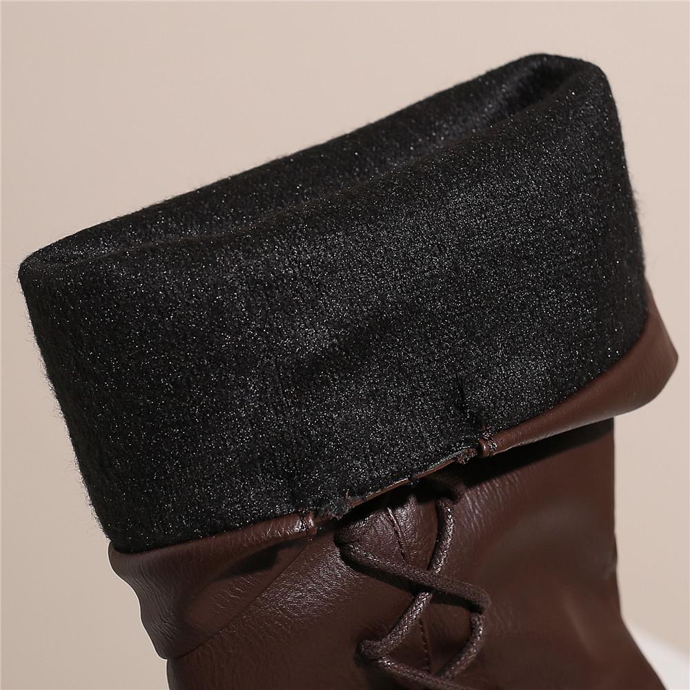 Fashion Women's Medieval Shoes Knee High Boots Platform Boots Retro Cowboy Boots Black Brown Cosplay Boots Gothic Punk Shoes Size 35-48