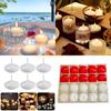 Waterproof White Floating Candle SoyWax Candle for Clean Indoor and Outdoor Use Top sale,Serenes Light for Relaxation and Decora