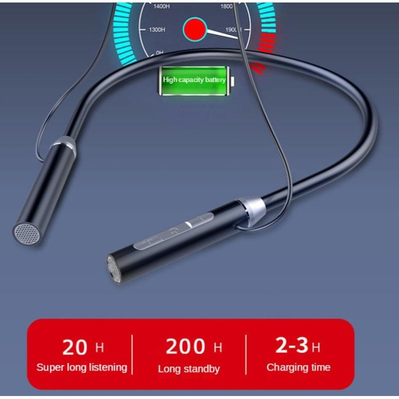 Bt63 Wireless Hanging Neck Band Earphones Large Battery Bluetooth 5.1 Headset