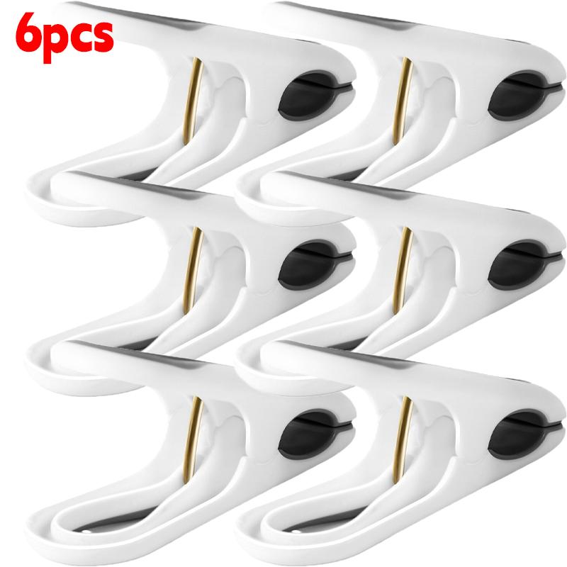 3/30pcs Plastic Clothes Pins Non-slip Anti-Rust Springs Heavy Duty Windproof Clothespins Household Bedroom Towel Peg Clamps