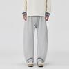 Solid Color Simple Trendy Brand Scimitar Sweatpants Men's Spring and Autumn New Loose Wide-leg Drape Sports Casual Trousers
