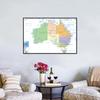 English Map Australia Map Administrative Map Wall Decor Background Living Home Study Studio Supplies Decorative Hanging Picture