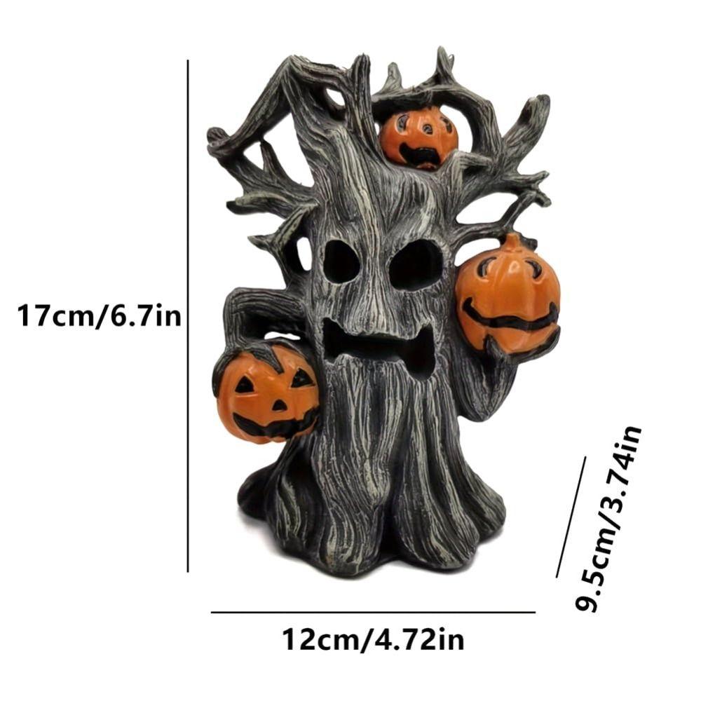 Exquisite Halloween Pumpkin Tree Decor Ghost Face Ghost Tree Ornament  Gift-Worthy