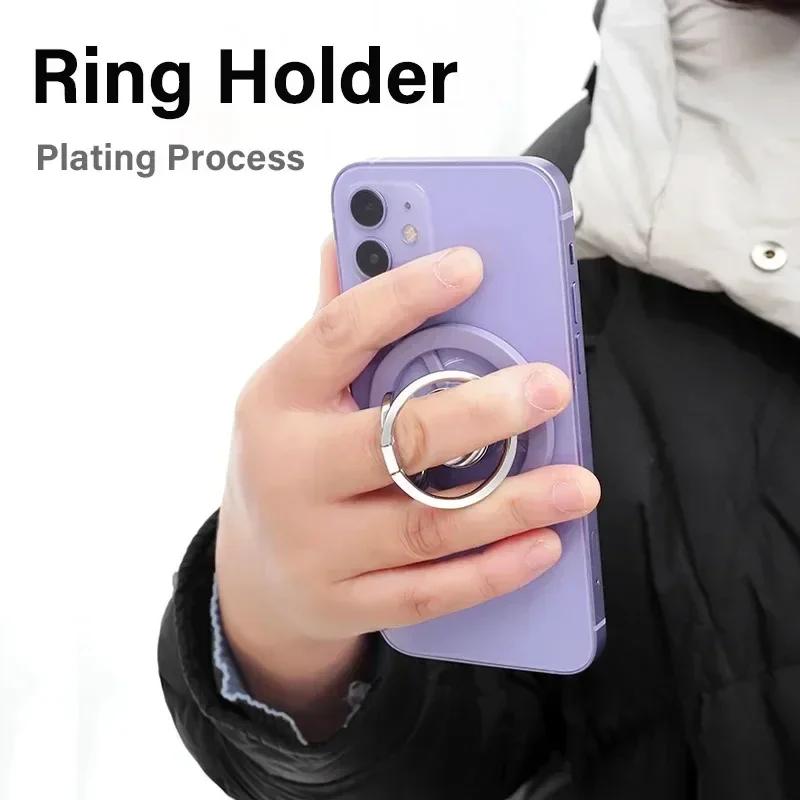 MagSafe Magnet Klapp 360 Rotation Telefon Ständer Finger Ring Magnetische Holde für IPhone 15 14 13 Xiaomi Telefon Zubehör