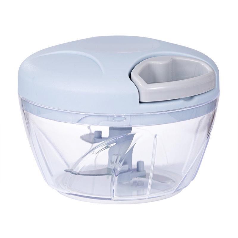 Multifunctional Manual Food Processor: Vegetable Chopper, Meat Grinder, Garlic Press, and Baby Food Maker