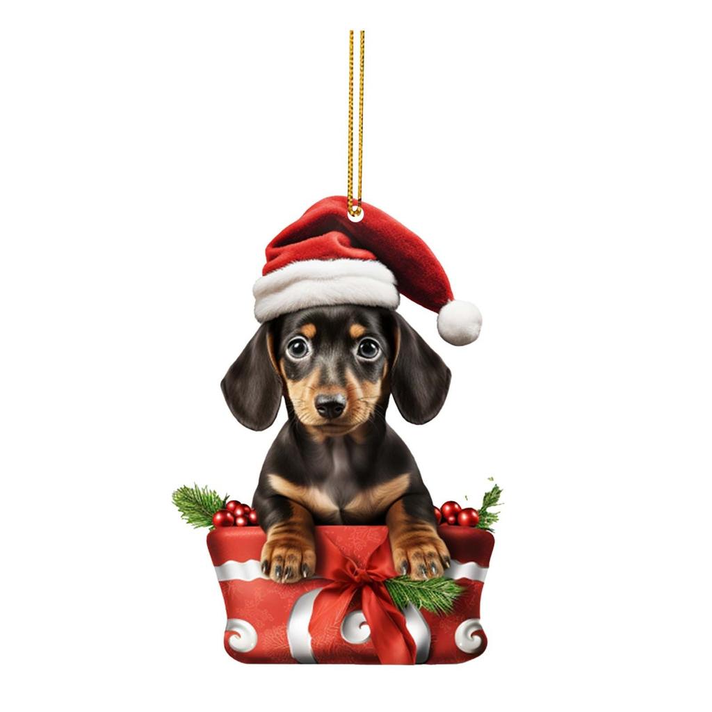 Christmas Tree Ornaments High Quality Materials Gifts Christmas Tree Pendant Happy Year of The Dog Pendant Christmas Decoration
