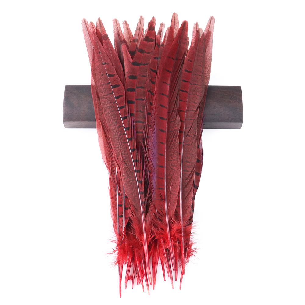 10pcs Multicolor Chicken Feathers Natural Pheasant Tail Feathers 25-30 Cm for Party Clothing Jewelry Making Plume Decoration