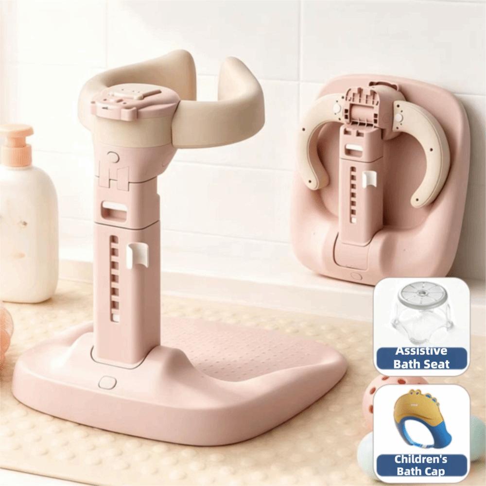 Adjustable Height Toddler Bath Seat Non-Slip