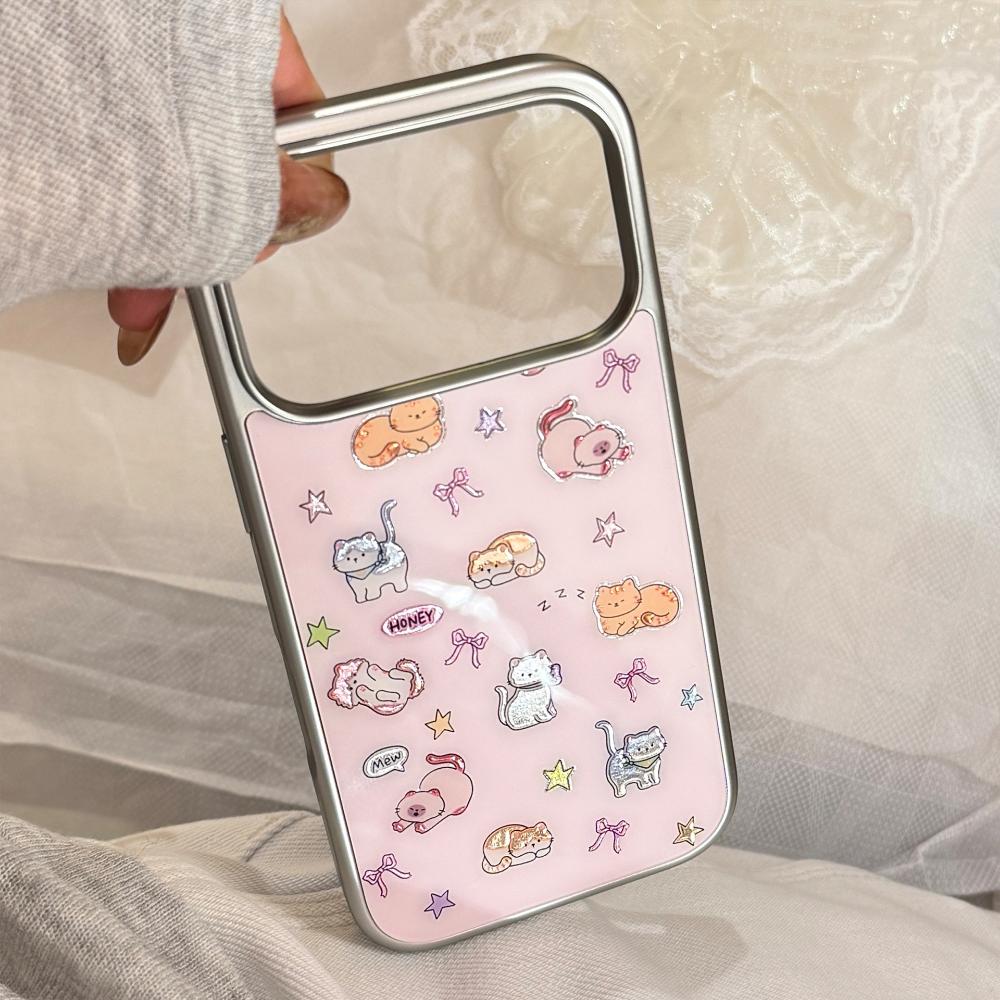 Adorable Gold-plated Cat Design, Suitable for IPhone 17 Pro Max and IPhone 16, Multiple Models Available