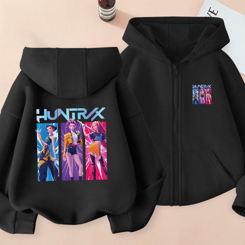 Comfortable and Warm Coats for Children's Witch Hunt Team, Zipper Hoodies for Boys and Girls Autumn and Winter