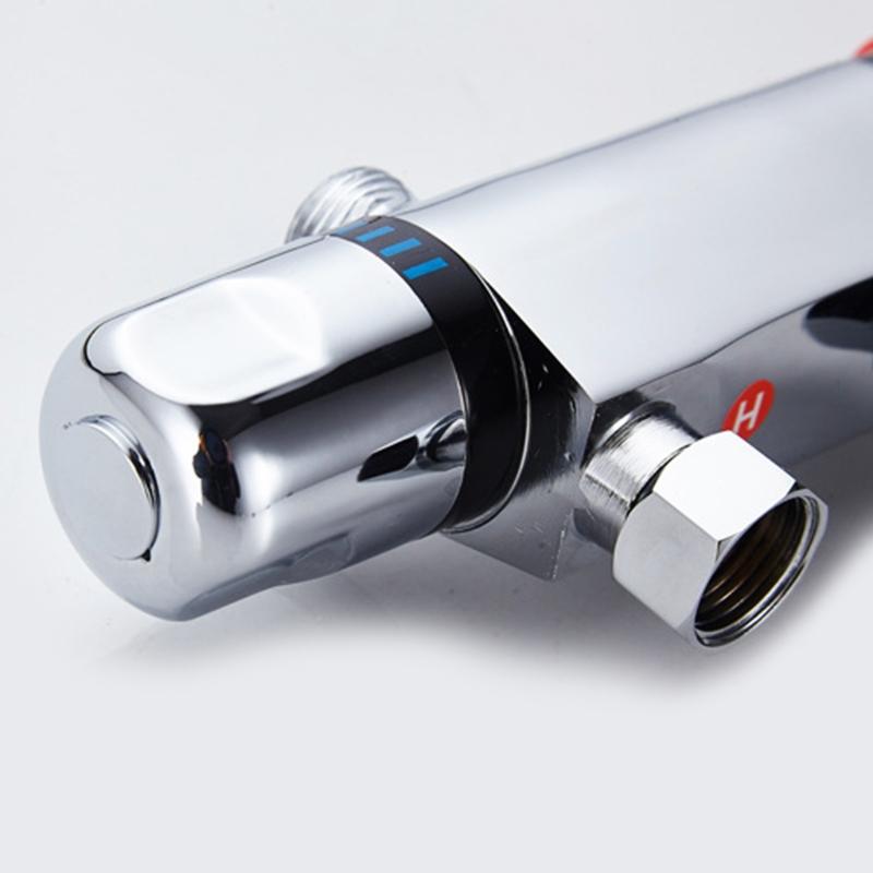 Termostatická sprchová baterie Termostatická tyčová sprchová baterie pro ventil s regulací teploty Regulace objemu vody Sprcha