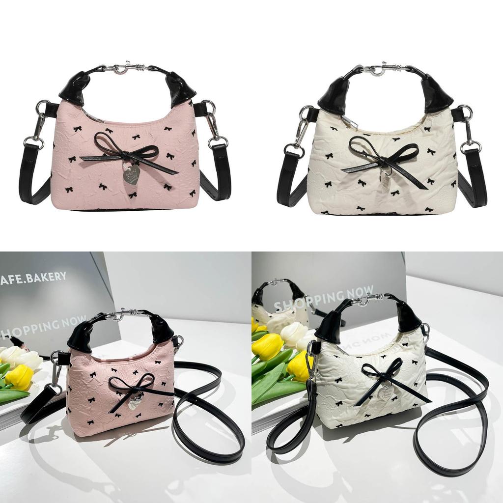 Sweet Butterfly Bow Decoration Women Casual Shoulder Crossbody Bag Daily For