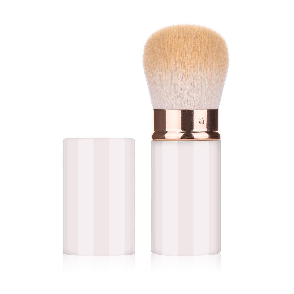 Compact Retractable Makeup Brush - Blush, Powder, Mushroom Head Tool