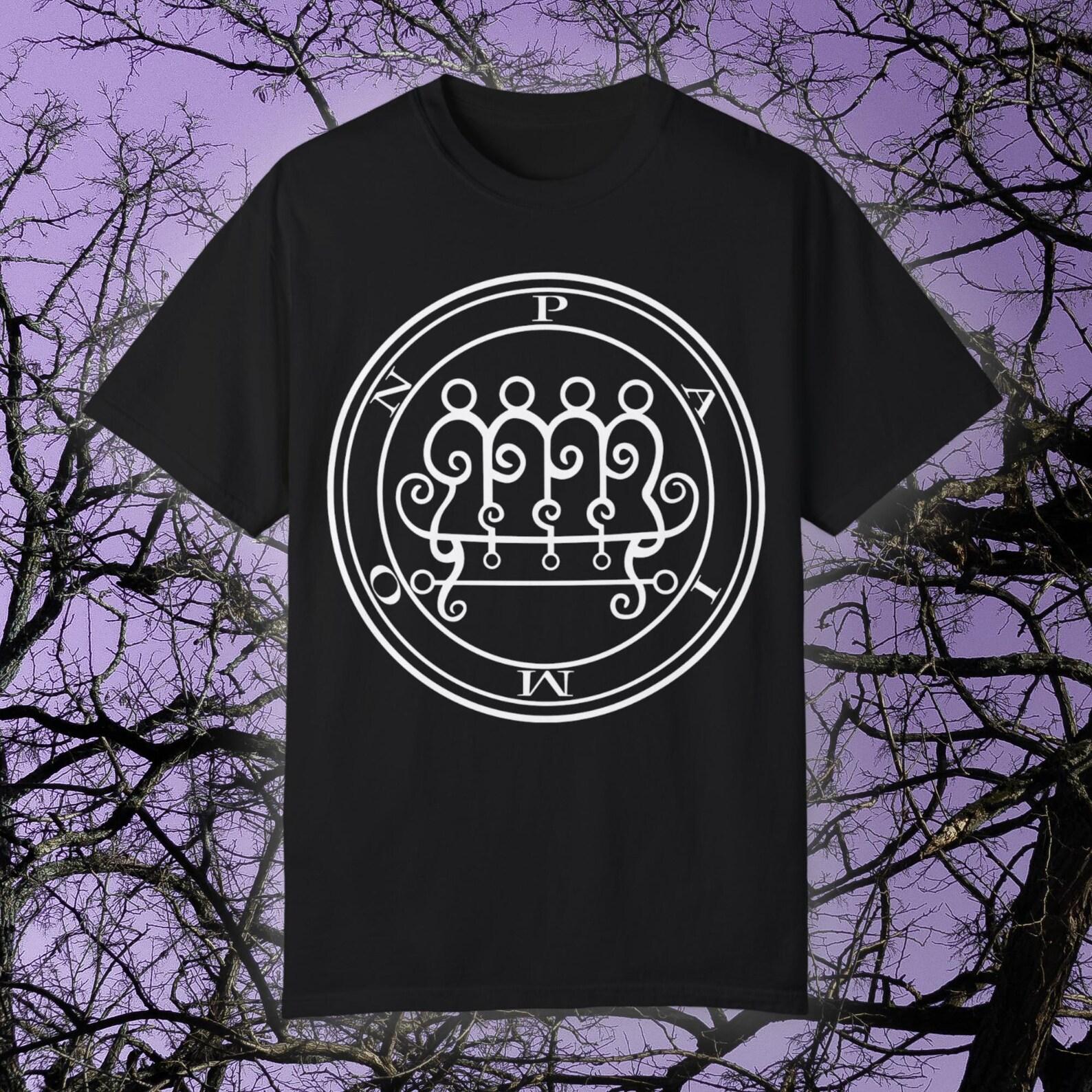 King Paimon Sigil, COMFORT COLORS, Gothic Shirt, Demon Seal T-Shirt, Demonology T-Shirt, Occult T-Shirt, Key of Solomon, Grimoire Unisex Tee L
