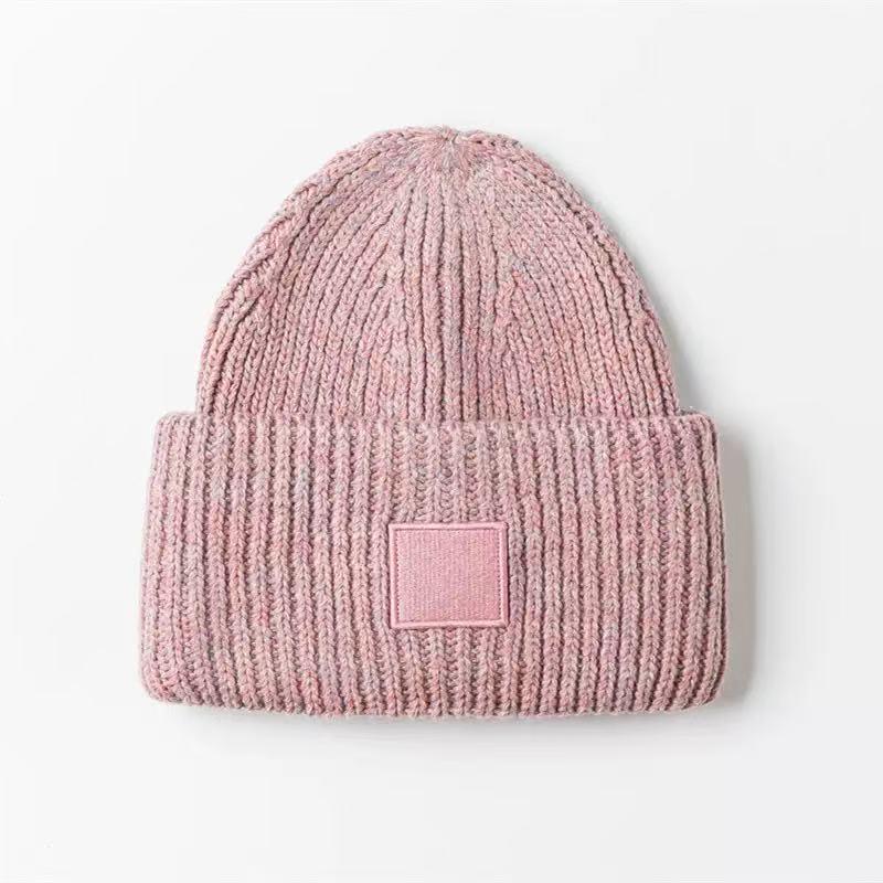 Classic Smiley Face Wool Knit Hat - Thickened, Unisex, European & American Style